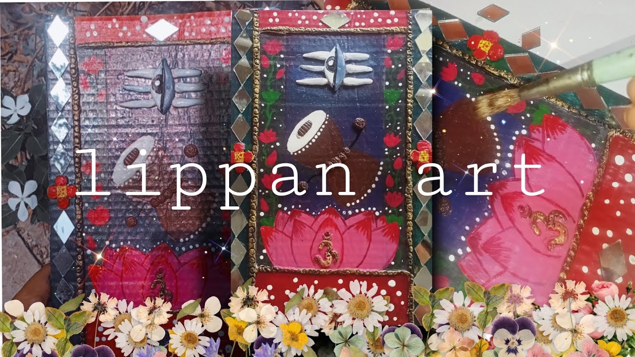 Lippan Art Mahadev Lippan Art how To Do Lippan Art Easy Lippan Art 