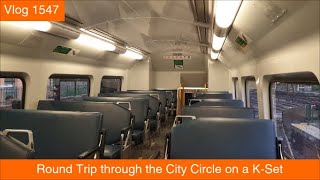 Paul's Train Vlog 1547: Round Trip through the City Circle on a K-Set
