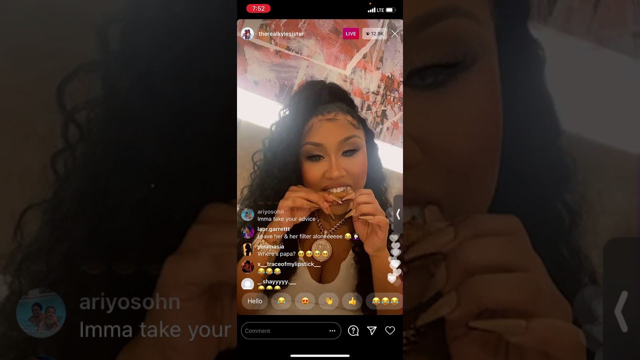 Ari Fletcher (@therealkylesister) Responding To Comments Instagram Live November 8, 2020