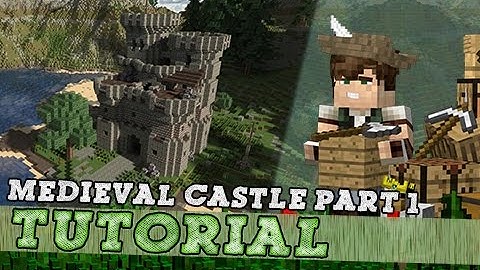 Minecraft Tutorial: How To Build A Medieval Keep/Castle - Part One
