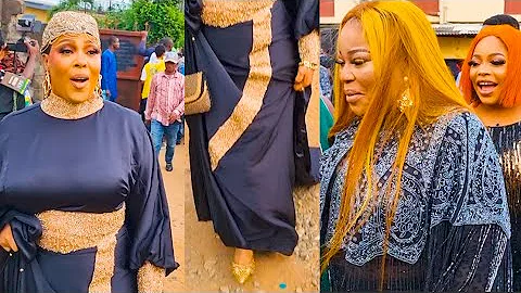 See How Mc Oluomo' Beautiful  3 Wives Stormed His Husband's Birthday& Sanwo-olu & Tinubu's Party