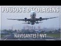POUSOS E DECOLAGENS NO AEROPORTO DE NAVEGANTES - MOVIMENTAÇÃO INTENSA DE AVIÕES