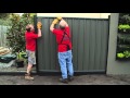 How to install colorbond fence panels  diy at bunnings