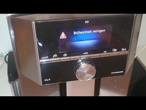 Siemens EQ9 EQ3 EQ500 einfache Lösung zum Fehler Brüheinheit reinigen Störung /  code clean brewing