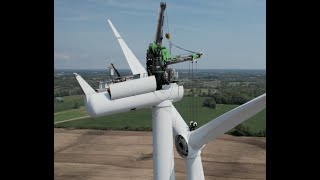 LiftWerx Main Bearing Exchange on Siemens 2.3MW Wind Turbine