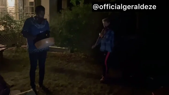 Ubo-aka and Viola plays a Marian Tune in Celebration of The Assumption of #Mary at New York, #USA.