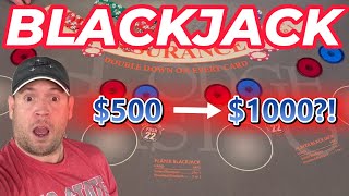 Finally Getting Lucky?! Double Down Madness Blackjack Session #casino #blackjack #gambling