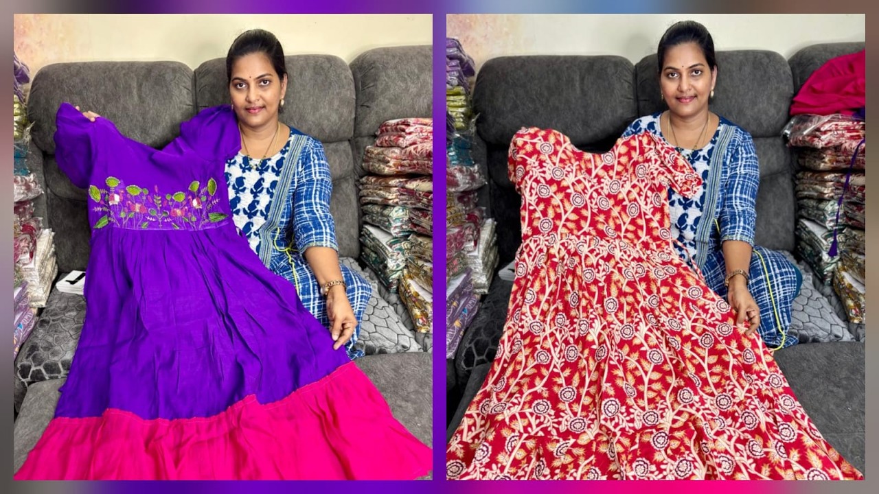 Kalamkari Cotton Frocks || Akki Latest Collections || Live Booking ||