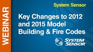 SSD -- Key Changes to 2012 and 2015 Model Building & Fire Codes