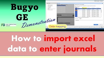 How to import Excel data to enter journals in Bugyo GE [English]