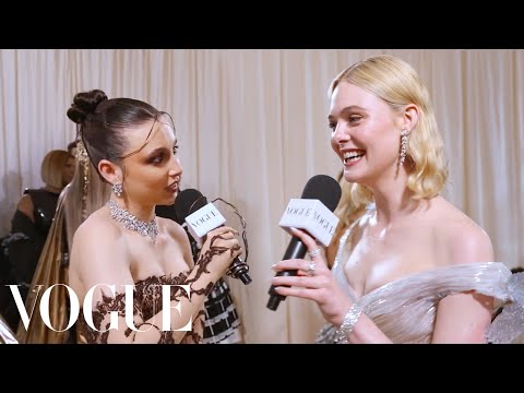 Elle Fanning Pays Homage to Sleeping Beauty at the Met | Met Gala 2024 With Emma Chamberlain