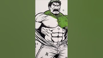HULK Coloring Page MARVEL #avengers #theHulk #Coloring #Marvel #Hulksmash #superheroes #Markers