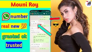 mouni roy whatsapp number || mouni roy ka whatsapp number | mouni roy phone number | tech world aj