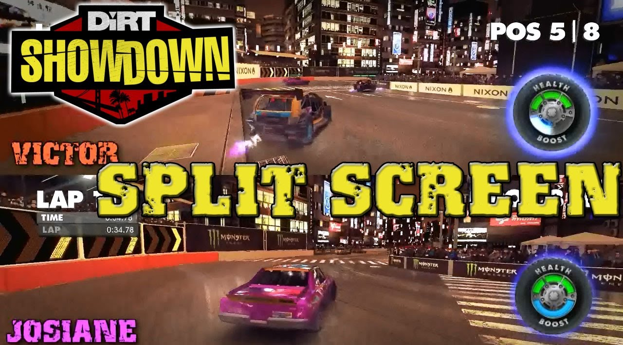 Dirt Showdown - Jogando com 2 jogadores ou mais em tela dividida