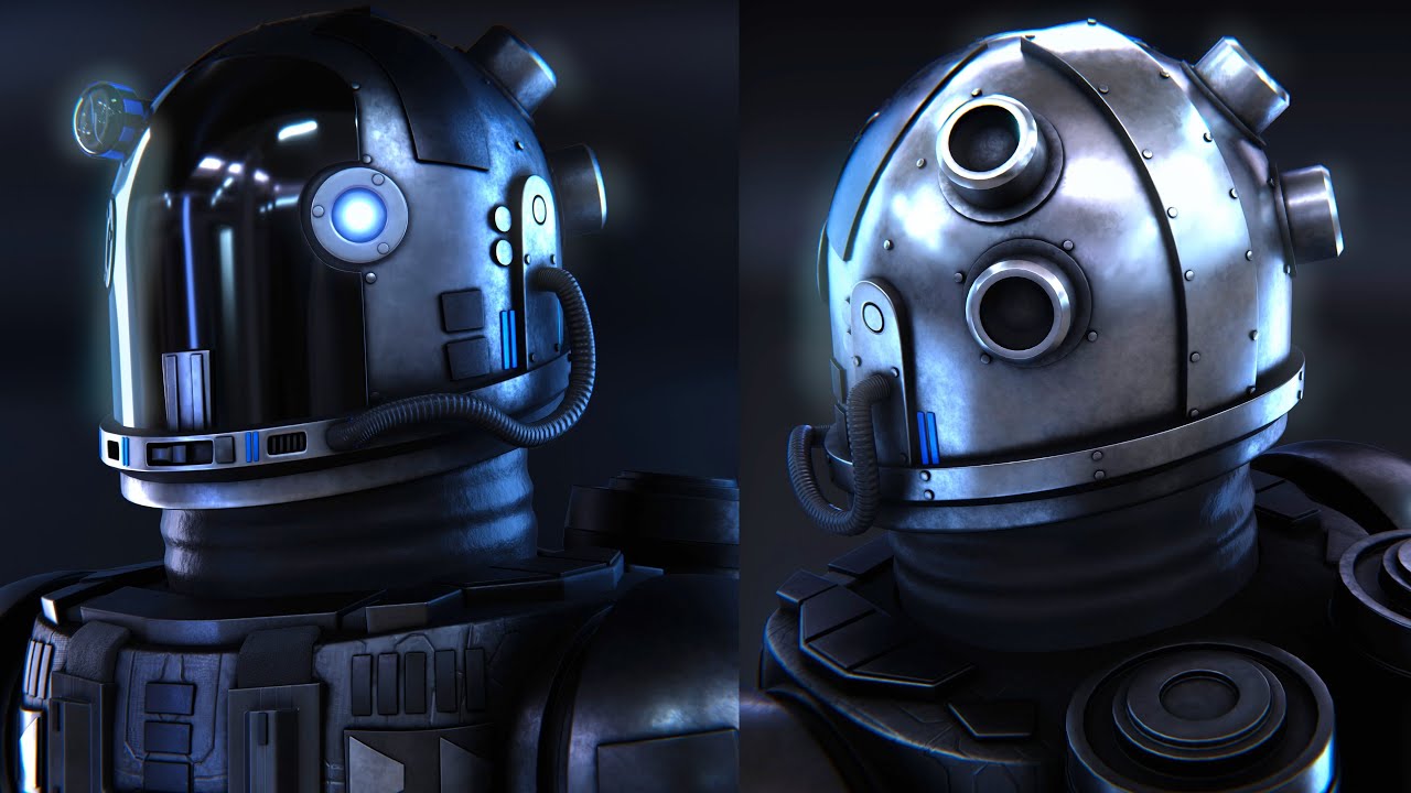 Sci-Fi Robot Concept Art (Blender 3d Character)