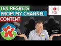 10 regrets from my board game channel content
