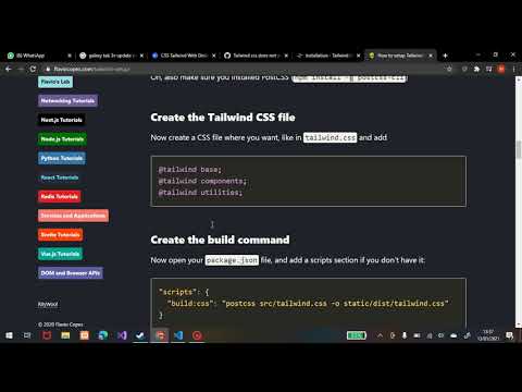 Cara Build Tailwind v2.0 Menggunakan PostCSS