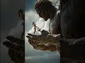 Even entire worlds look small in his hands.AI Generated.#ai #AIGenerated #Giant #Fantasy #Cinematic