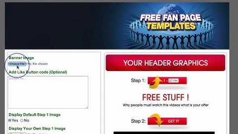 Facebook Iframes Fan Page - How to Use the Free Templates - 3 (Video 17)