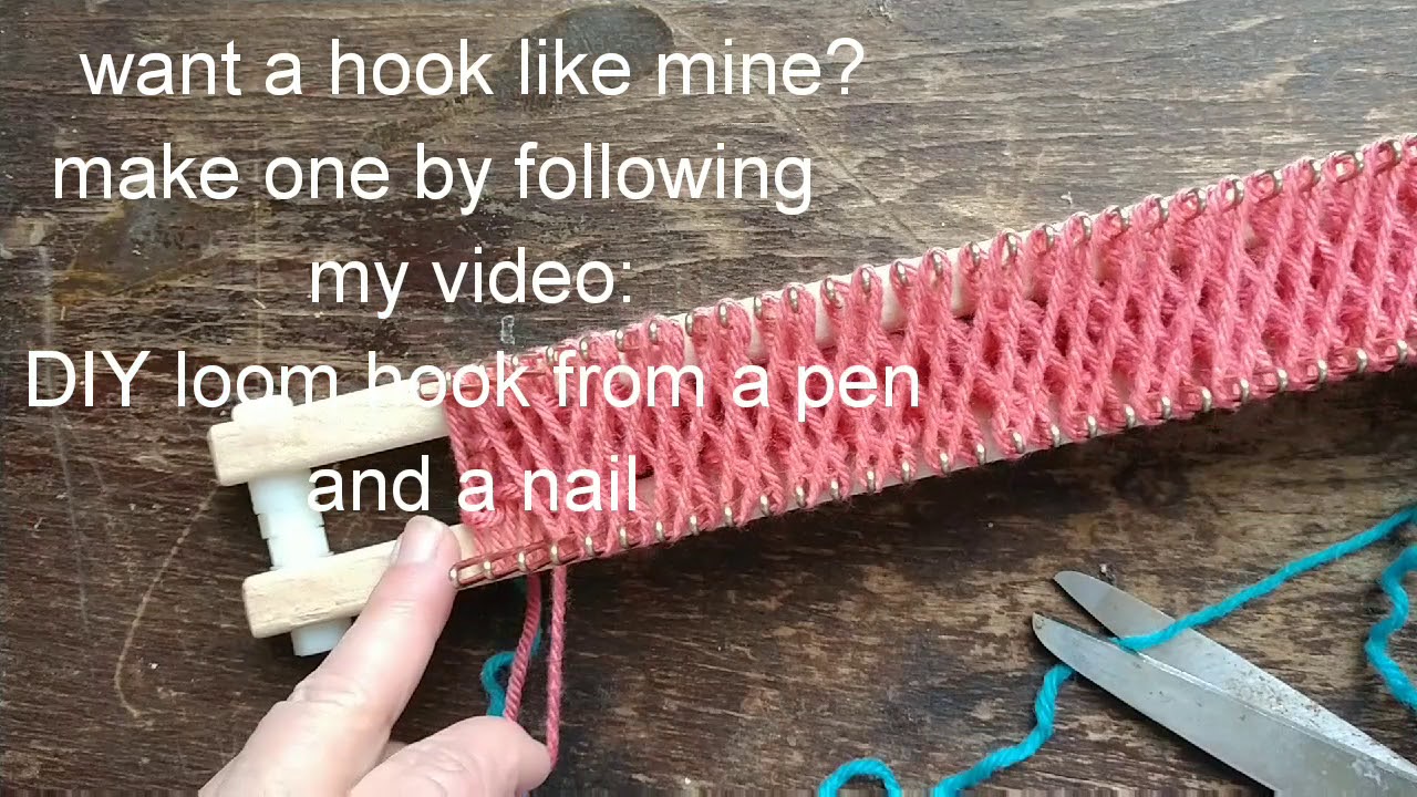 Open Braid Stitch for Double Knitting Boards YouTube