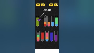 Water sort puzzle level 288