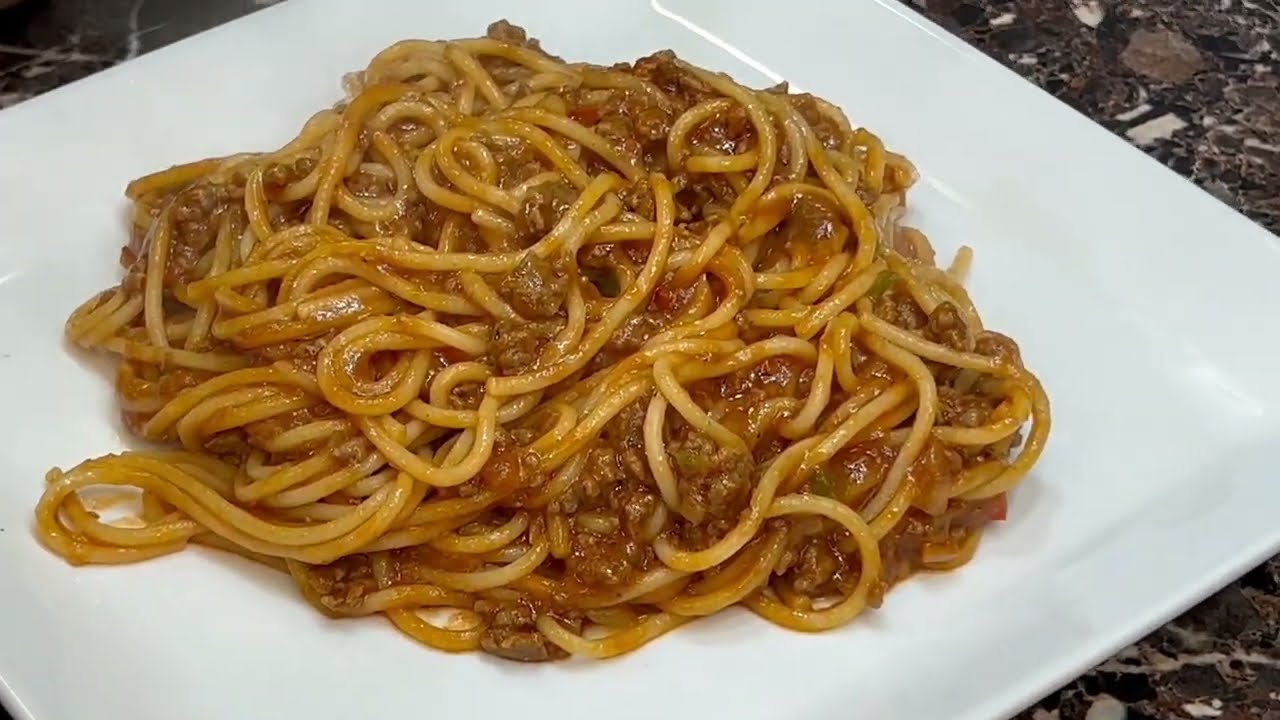 😱Spaghetti with ground beef 🇭🇳👌🏻👩🏻‍🍳@antojitosktrachosymas