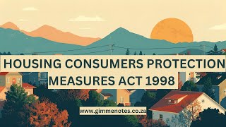 Housing Consumers Protection Measures Act 1998: NHBRC &amp; Home Buyer Rights in South Africa
