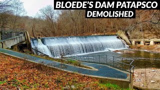 Bloede's Dam Patapsco River Maryland - Demolished