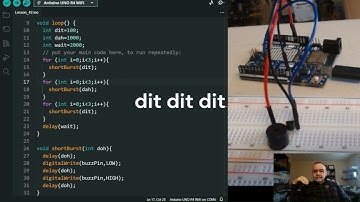 Paul McWhorter, Arduino UNO R4 WiFi, Lesson 42, SOS using Active Buzzer