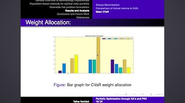 PSO& GA for Portfolio Optimisation
