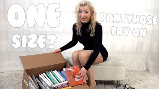 Does One Size Really Fit All? Pantyhose Try On With Allie Heart