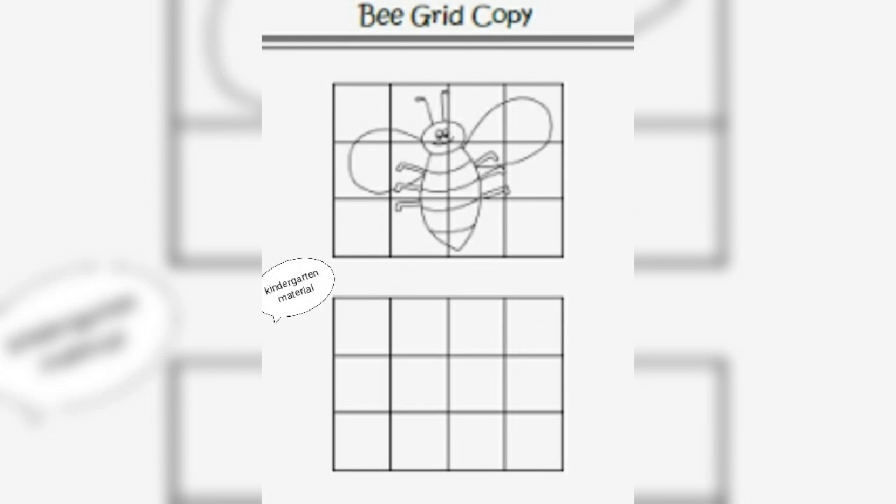 Grid drawing ideas for kids/drawing with the grid method - YouTube
