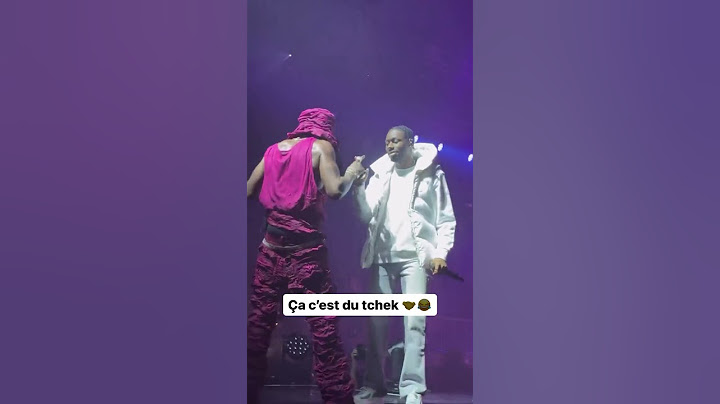 Gazo et Tiakola montre leurs salutations de Gang #timk #rap #music #concert #gazo #tiakola