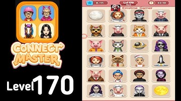 Connect Master Match Puzzle level 170 hard Guide Walkthrough Solution