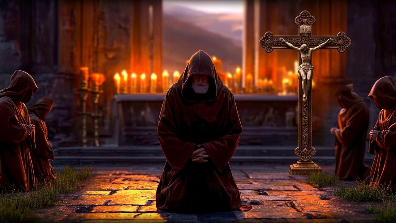 ✝️ Григорианские песнопения хвалы и славы Богу в тишине монастыря