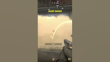 Bank Smoke On Overpass CS2 #shorts #cs2