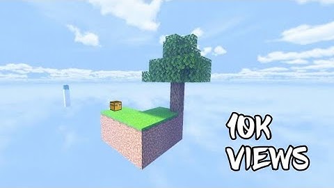 How to make your own SKYBLOCK in [-Minecraft pocket edition-]