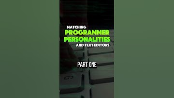 Matching Programmers To Text Editors Based On Personality #coding #coder #programmer #programming