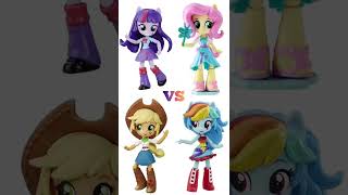 Twilight VS Fluttershy VS Applejack VS Rainbow Dash #shorts