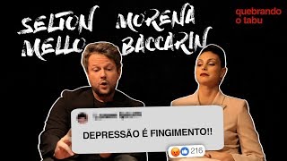 SELTON MELLO E MORENA BACCARIN LENDO COMENTÁRIOS