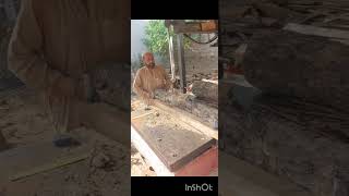 Bandsaw in Action : Log to wood planks #diywood#logcutting  #foryou