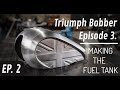 Making of union jack style fuel tank  triumph bobber episode 3