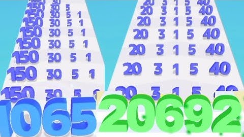 10 Minutes Satisfying Additional Math Games - Number Master Vs Number Rush 2048 || All Levels