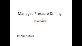 Managed Pressure Drilling Webinar | Overview