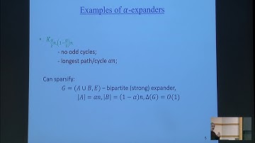 Paths and cycles in expanders - Michael Krivelevich