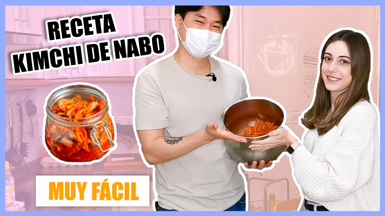 KIMCHI DE NABO rallado - ¿Cómo hacerlo? Receta super fácil 깍두기 ...