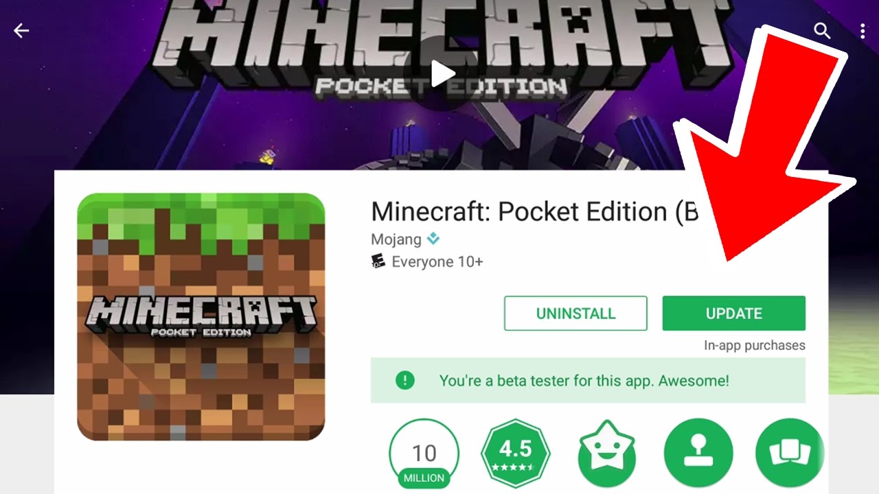 DOWNLOAD THE NEW MCPE 1.0 UPDATE! (RELEASED) - YouTube
