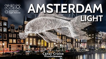 Amsterdam Light Festival 2024 🎄 Canal Cruise [4k]