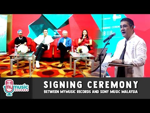 SIGNING CEREMONY between MyMusic Records and Sony Music Malaysia