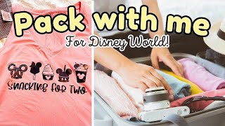 ✨Pack with me for Disney World!  Packing for a couples trip in the summer